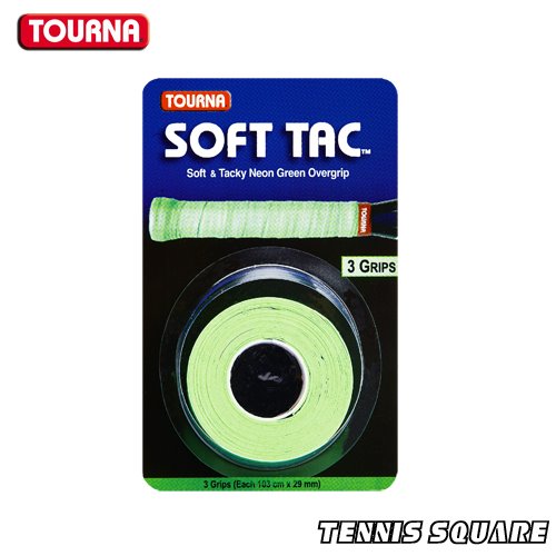 투나 그립 SOFT TAC NEON GREEN 3개입 테니스 오버그립테니스라켓,베드민턴라켓